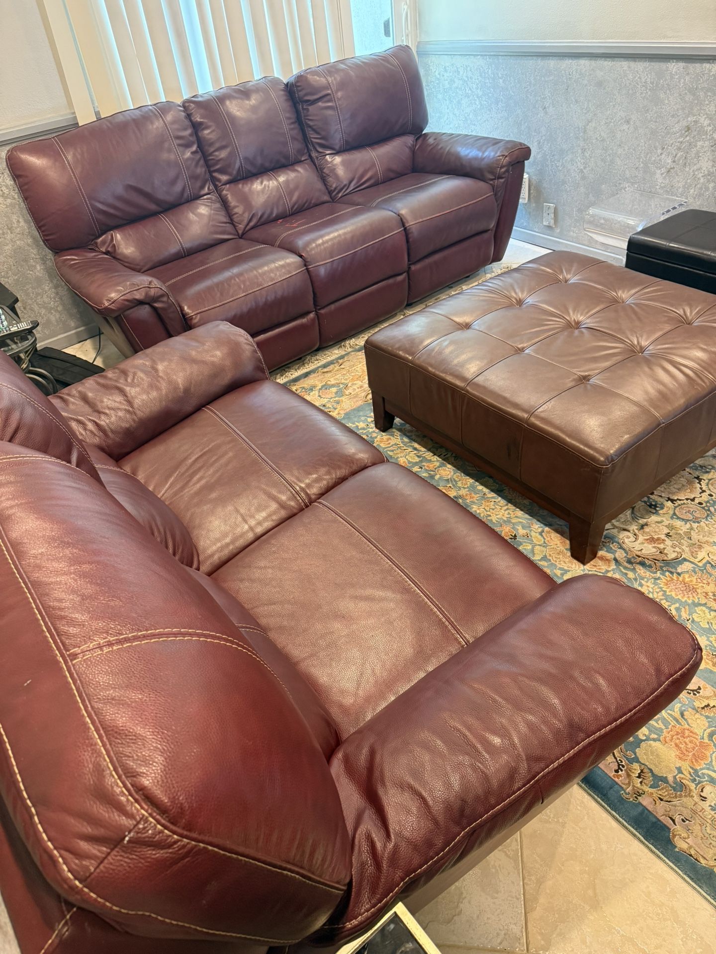 Leather-like Sofa Set