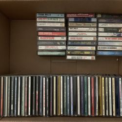 Box Of Christmas CDs And Cassettes (Bundle Deal Only)