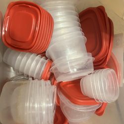 FREE - USED Tupperware (misc. Sizes) & Griddle Pan
