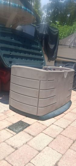 Rubbermaid storage deck box pool spa balcony garden yard lawn kids toy box patio cushions boat storage organizer 👍