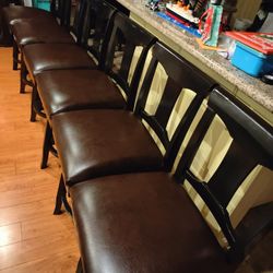6 Lower Counter Top Bar Stools Chairs Barstools 25"