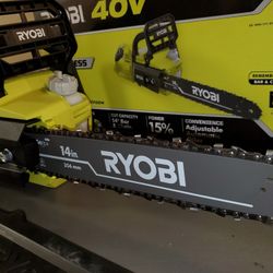 RYOBI40V Brushless 14 in. Cordless Battery Chainsaw (Tool Only)