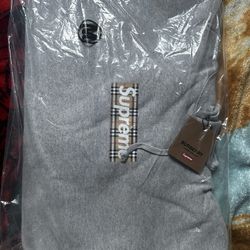Supreme Burberry Box Logo Hooded Sweatshirt