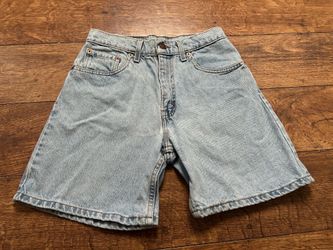Vintage 90s Levi's 550 Relaxed Fit Denim Shorts Made in USA Sz 7