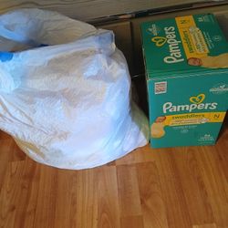 I Have 1 full Bag Of Brand New & Gently Used/like New Baby Girl Clothes & 1 Brand New Box Of NB Pampers (84 ct.) 