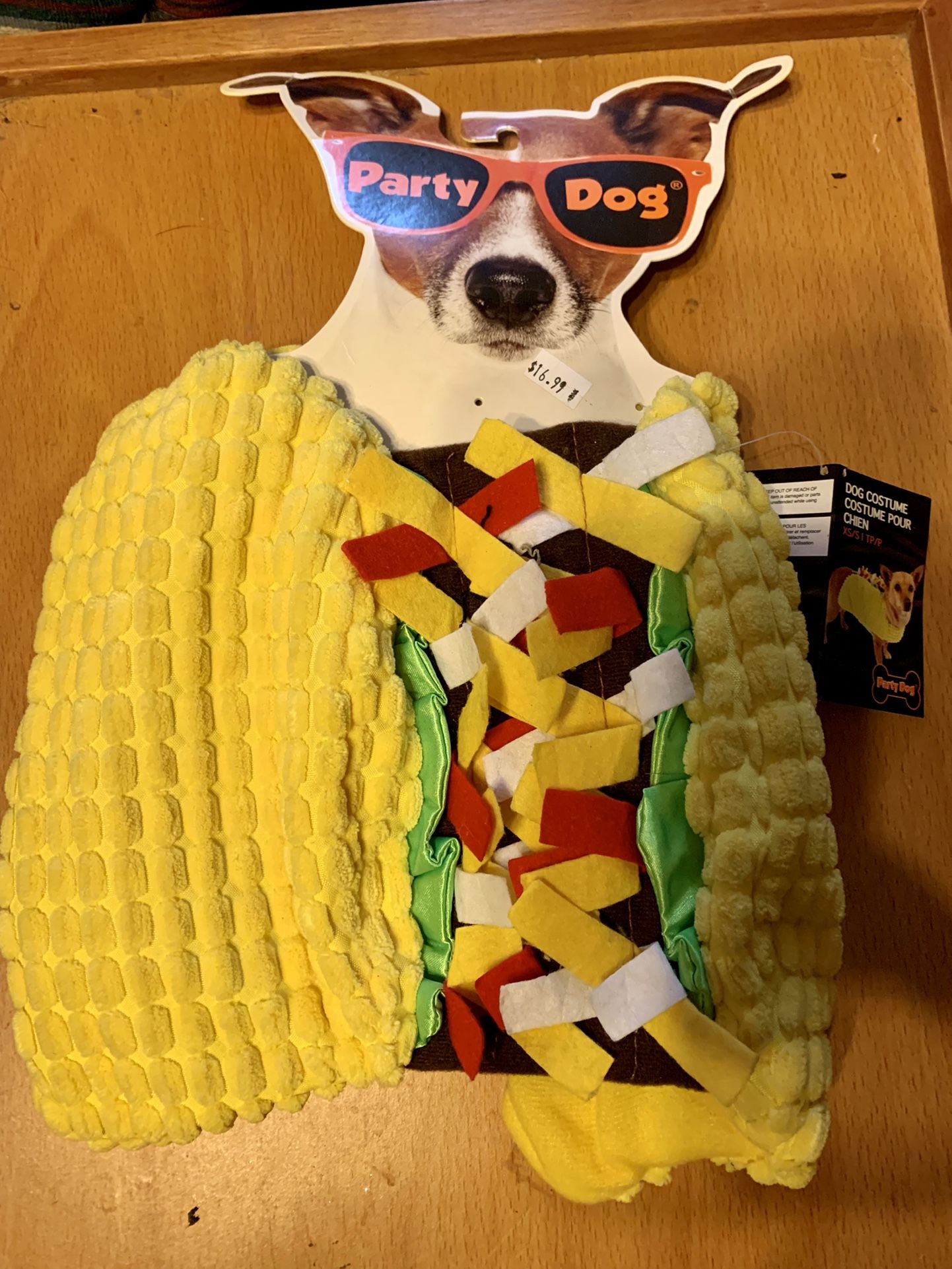 Taco Dog Halloween Costume  Size S/XS