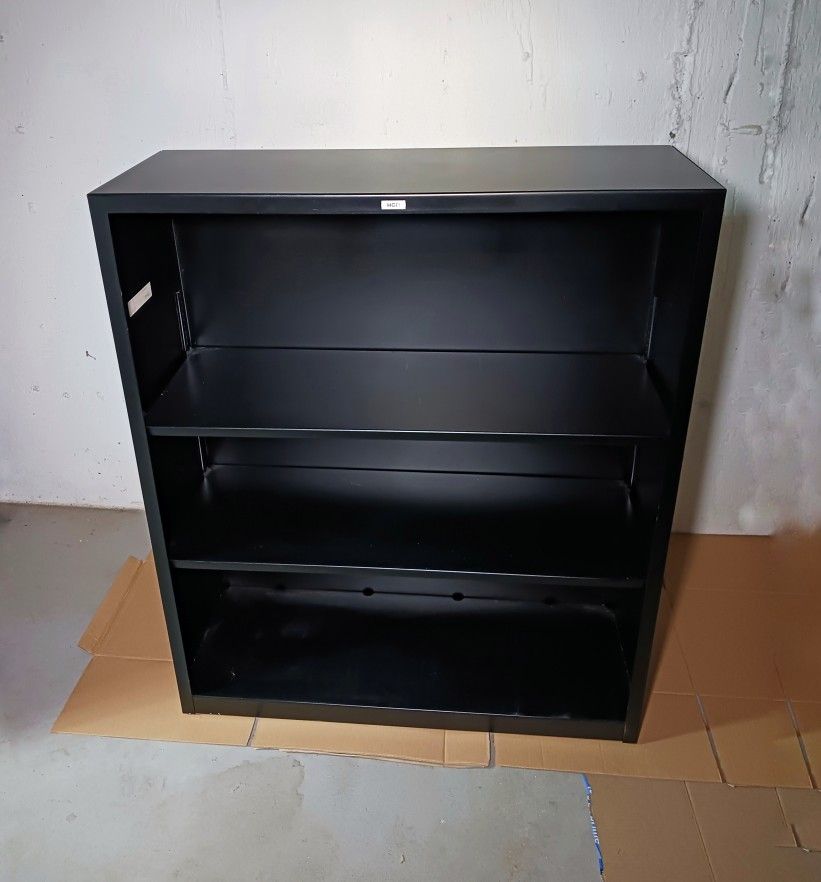 HON Brigade 3 Shelf 41" H Bookcase -steel - Black