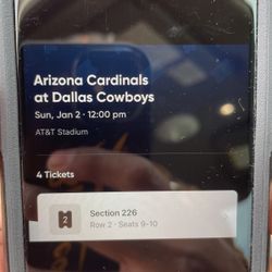 Two Cowboys vs Cardinals Tickets