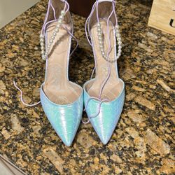 Disney x Aldo Seaslipper Ariel Princess Iridescent Mermaid Scale Stiletto Heels