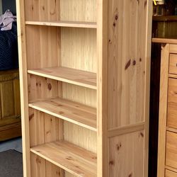 6 Tier Solid Knotty Pine Bookcase Storage Display Shelving