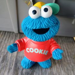 Vintage Sesame Street Figure Cookie Monster Toy 5.5 Inches 1993
