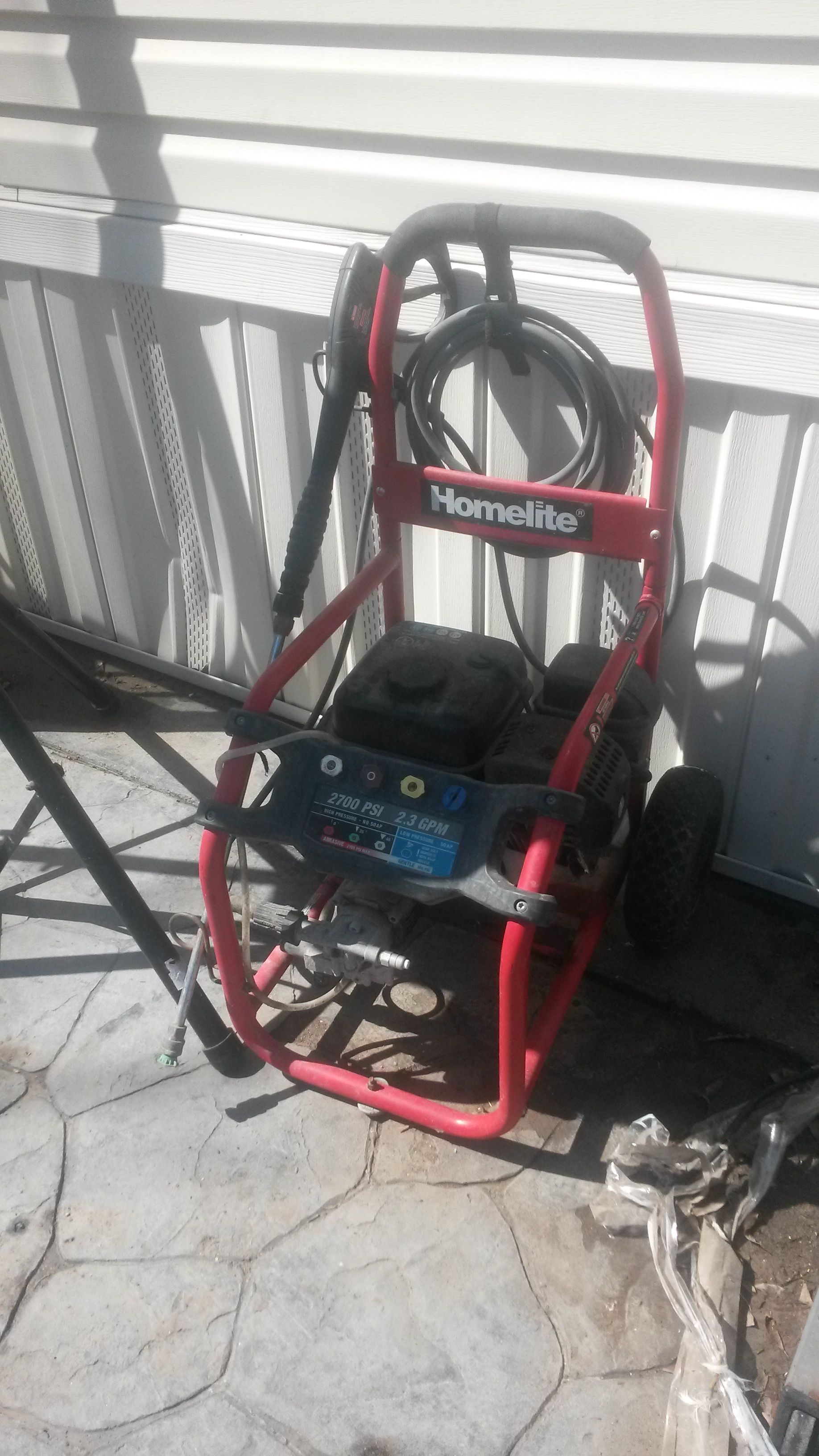 Homelite pressure wash. Works great
