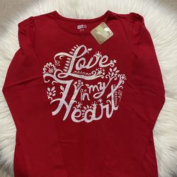 Girl's Long Sleeve T-Shirt size 7/8 Brand New