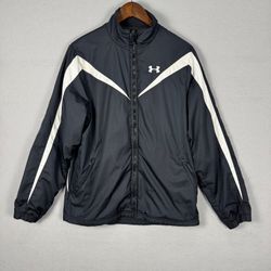 Under Armour Men's Large Black Athletic Jacket Windbreaker