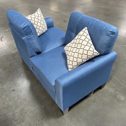 New! Conversation loveseat, blue love seat, couch, sofa, cute sofa, small sofa perfect for limited space, bedroom sofa, office sofa, living room sofa