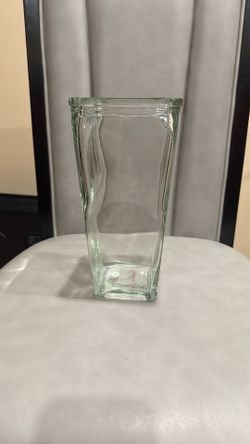 Tapered Clear Glass Vase