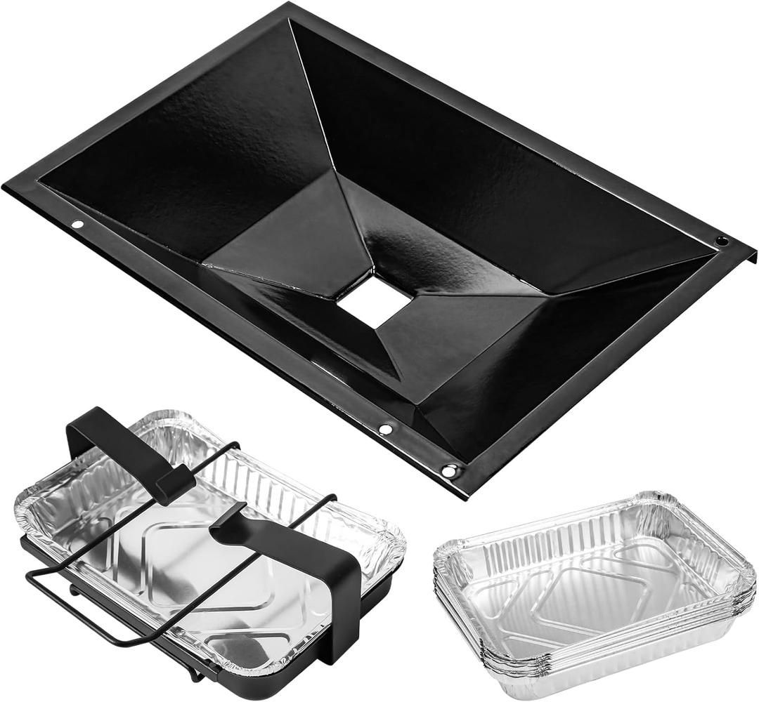 Uniflasy 99250 Grease Tray with Catch Pan for Weber Spirit E-310/E-320/SP-320 Series (2007-2012) Genesis Silver B/C Genesis 1000/2000/3000 Genesis Gol