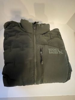 Men’s Eddie Bauer Down Jacket - Dark Forest Green, size medium