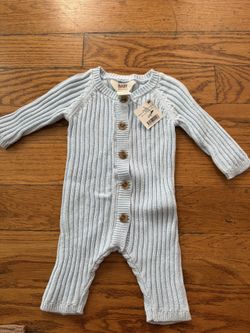 NWT Baby Organic Onesie Knit Long Sleeve Suit from Cotton On Kids Size 0-3 months