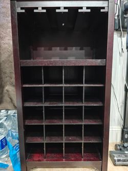 MCombo Freestanding Floor Bar Cabinet for Liquor, MDF BT06 - 18.9W x 12.6D x 37.4H Inch