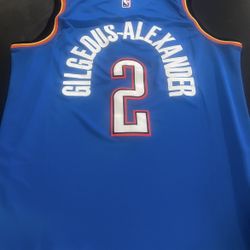 OKC Thunder Shai Gilgeuos Alexander Jersey. New 