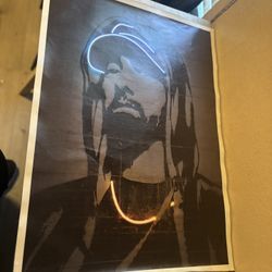 🎧 Eminem Neon-Style Wall Poster – $10
