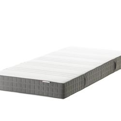 IKEA - MORGEDAL Foam mattress, firm/dark gray, Twin