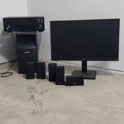 Bose Used Home Theater Equipment w/VSX 520 Pioneer Receiver.