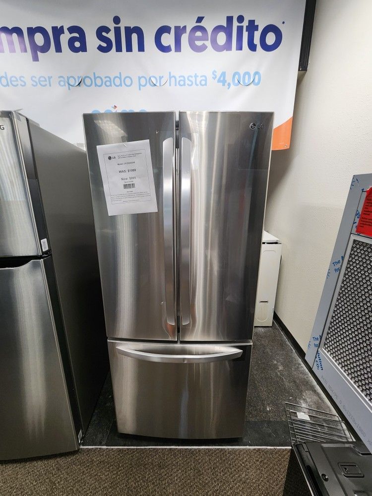 LG 22CF REFRIGERATOR 999! 0 DOWN 0% FINANCING! 1 YR WARRANTY! 48HR DELIVERY!