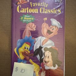 Vtg VHS Just For Kids Home Video Favorite Cartoon Classics 2+ Hours 1996 Sealed