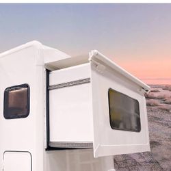 Awnlux White Modular Slide Topper Awning Slide Out Awning Kit Slide Out Protection for RVs, Travel Trailers, 5th Wheels, and Motorhomes-7'6" (7'1" Fab