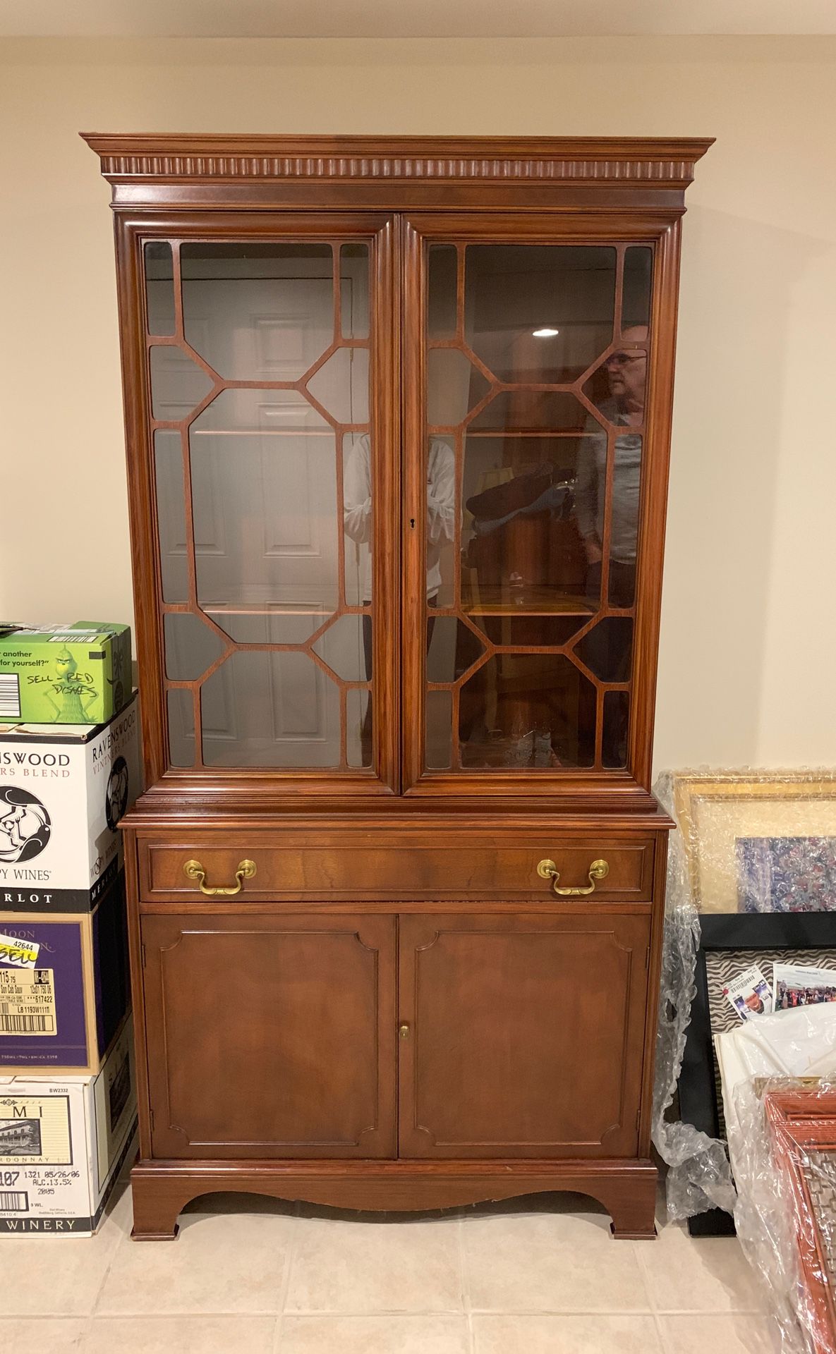 All in One Antique China Cabinet