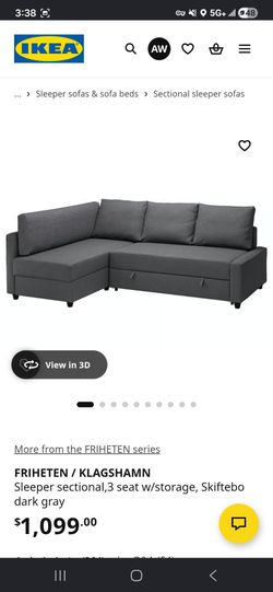 Couch with pull out bed