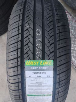 195/45R16 NEW TIRE installed with balance included