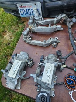 Mustang 4.6 throttle body / aluminum thermostat pipe