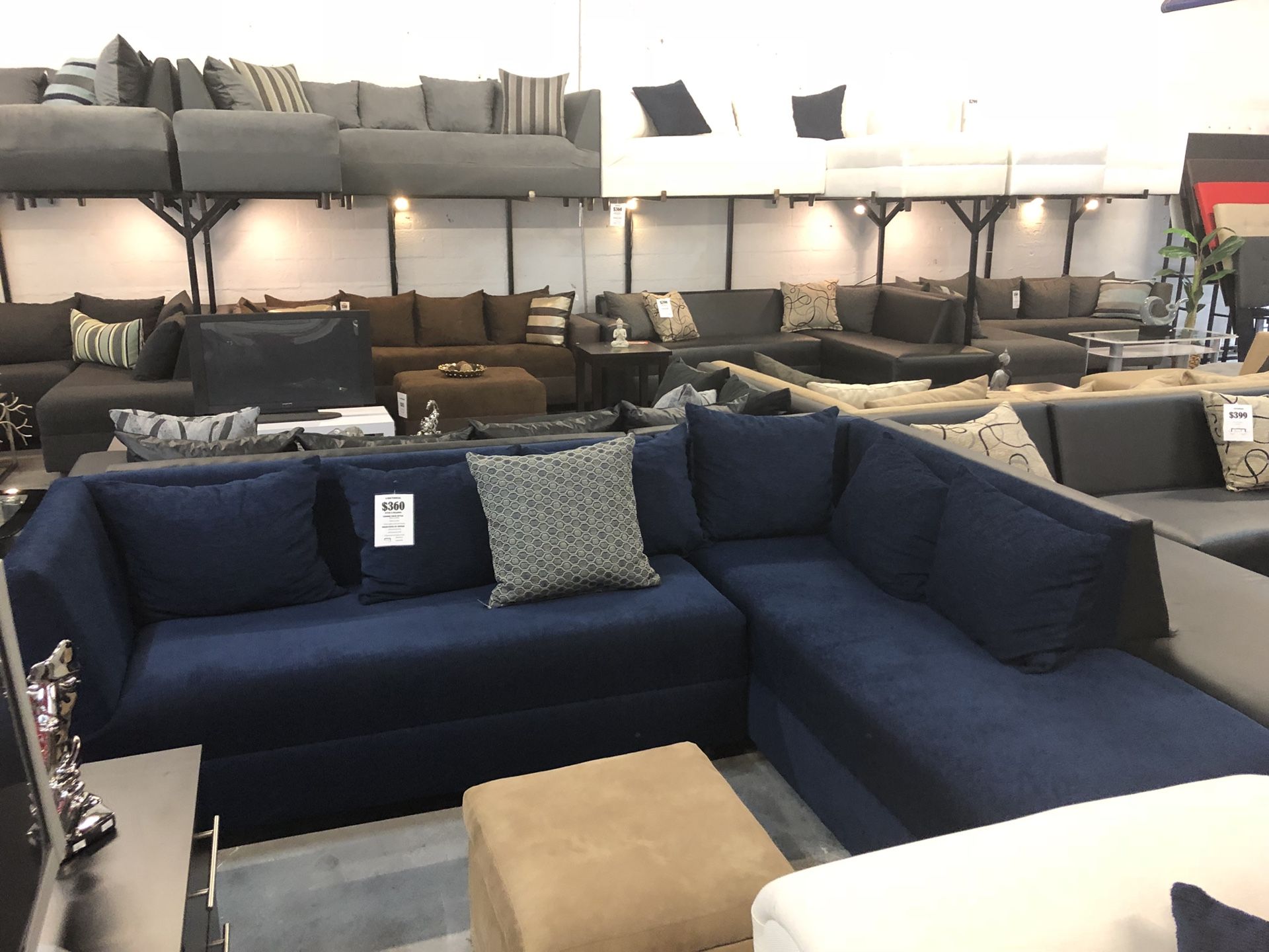 Blue Sectional Sofa