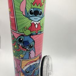 Stitch Tumbler Sticking Stuffers Thermos Coffee Cups Last Minute Gifts Stainless Steel LILO And Stitch 