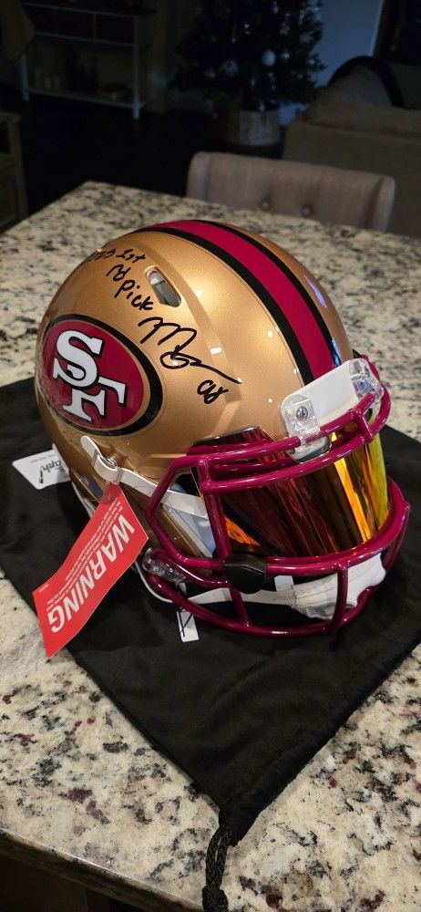 49ers Autographed Helmet
