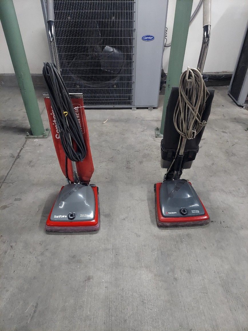 Sanitaire Commercial Vacuum Cleaners, In Excellent Working Condition. Price Is For Both.