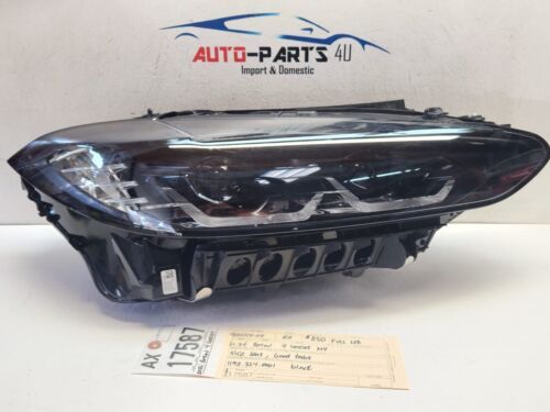 black 2021 - 2022 - 2023 - 2024 BMW 4 SERIES M4 RIGHT FULL LED HEADLIGHT OEM AX17587