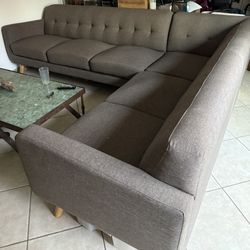 Modern Grey Couch 