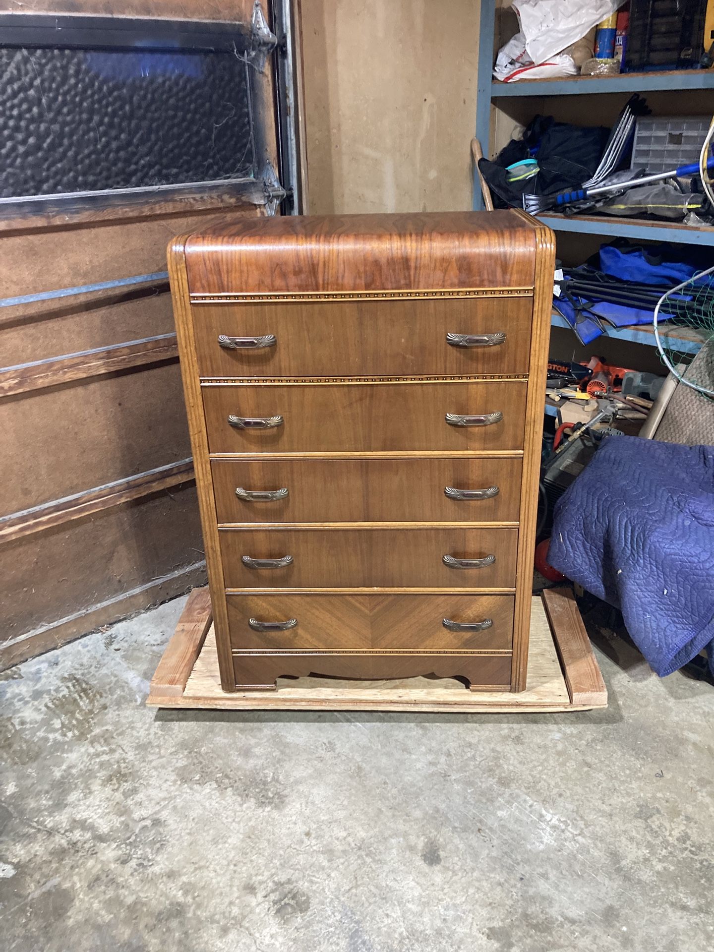 Art Deco Waterfall Dresser