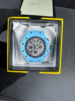 Invicta Racing Vaulthan Men’s Watch - 44mm, White, Light Blue (69673)