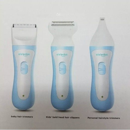 elebebe waterproof multi-function home 3 pack hair trimmer