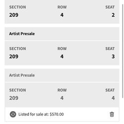 kanye west ticket 4/3