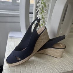 Lauren Ralph Lauren , Espadrilles Navy Blue Color , Size 7.5 , New , Not Box.