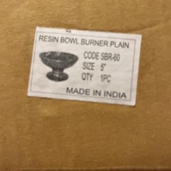 Resin Bowl Burner Plain 