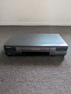 Toshiba W-602 4 Head VCR VHS Player Recorder Pro Drum Hi-Fi (TESTED AND WORKS)