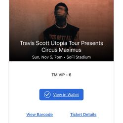 front row vip travis scott tickets 