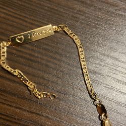 Kids 18k Brazilian Gold Filled Bracelet 